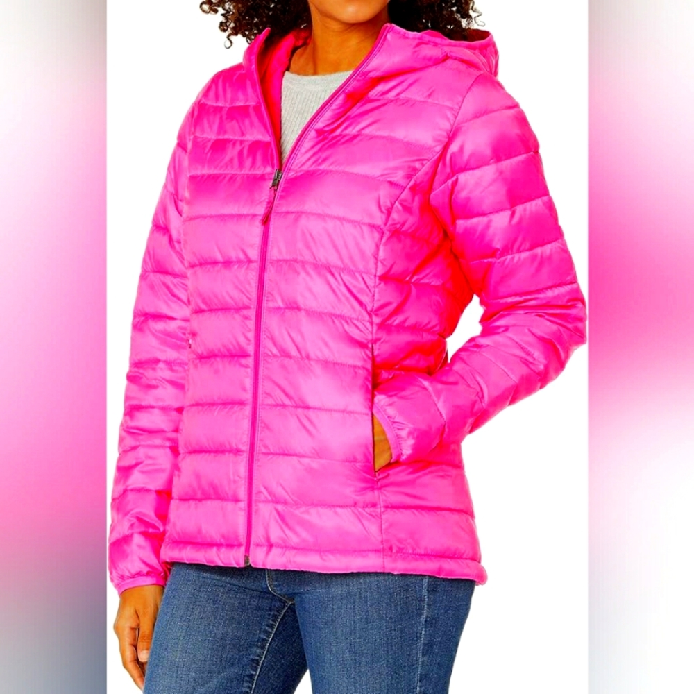 Barbie pink puffer jacket